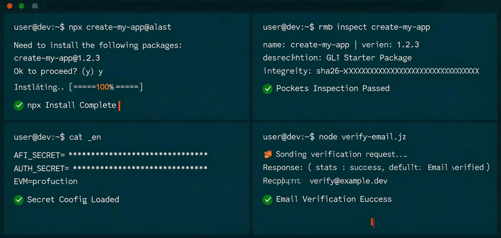 Terminal showing the Hunter.io agent installer